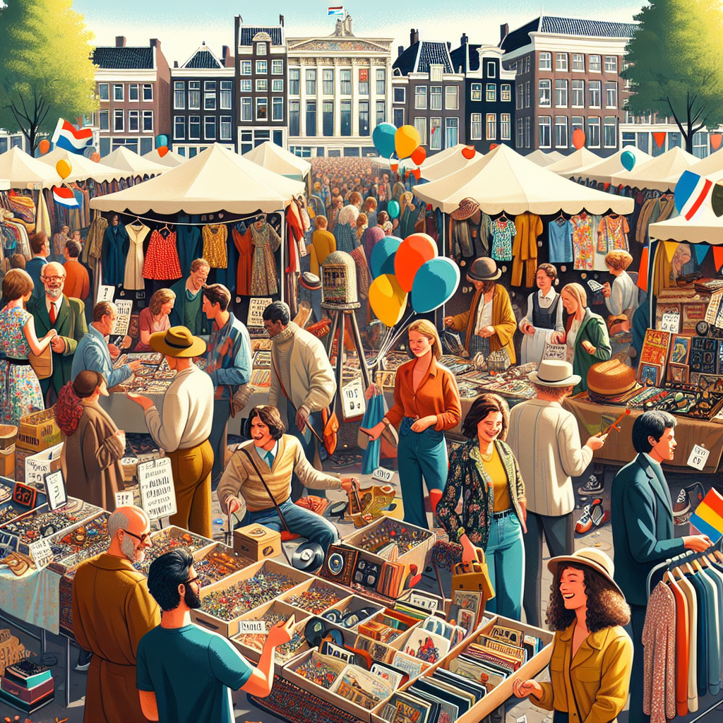 Is er op 5 mei een vrijmarkt in Amsterdam?